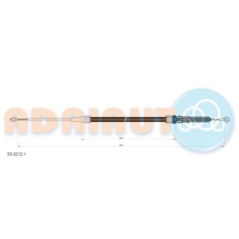 Tirette à câble, frein de stationnement ADRIAUTO 55.0212.1 pour MAZDA E SERIE 1.6 - 110cv