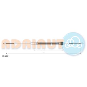 Tirette à câble, frein de stationnement ADRIAUTO 55.0220.1