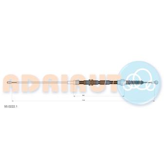 Tirette à câble, frein de stationnement ADRIAUTO OEM 2K0609721N