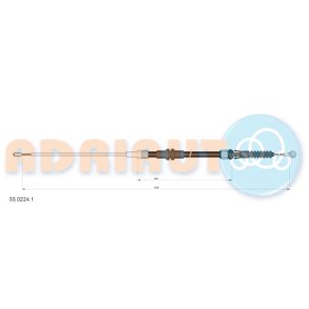 Tirette à câble, frein de stationnement ADRIAUTO 55.0224.1 pour MERCEDES-BENZ CLASSE E 2.0 TDI - 110cv