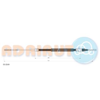 Tirette à câble, frein de stationnement ADRIAUTO 55.0249 pour MAZDA CX-5 1.9 TDI - 110cv