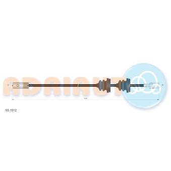 Câble flexible de commande de compteur ADRIAUTO [55.1512]
