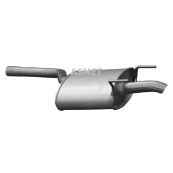 Silencieux arrière ASMET 01.053 pour MERCEDES-BENZ CLASSE C C 200 D - 75cv