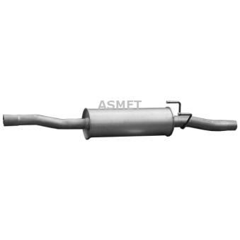 Silencieux central ASMET 02.055 pour HONDA CR-V 215 CDI - 150cv
