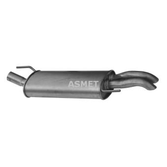 Silencieux arrière ASMET 03.052 pour VOLKSWAGEN GOLF 1.6 - 101cv