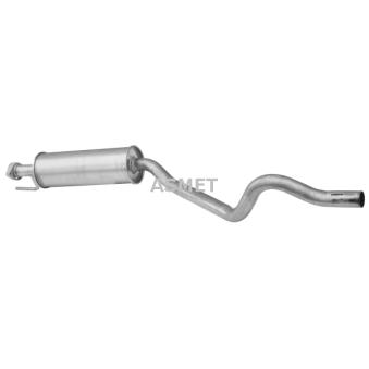 Silencieux central ASMET 05.070 pour OPEL ASTRA 1.4 i 16V - 90cv