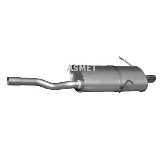 Silencieux arrière ASMET 12.026 pour BMW Série 3 318 Ci - 143cv