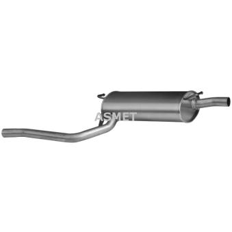 Silencieux arrière ASMET OEM 1743002180