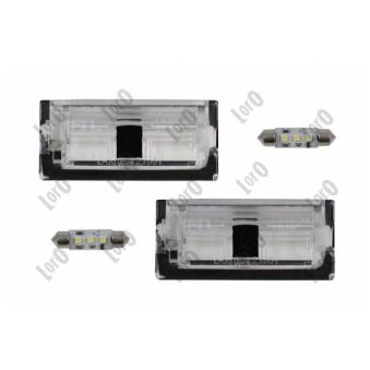 Feu éclaireur de plaque ABAKUS 003-07-905LED pour DACIA LOGAN 325 xi - 192cv