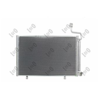 Condenseur, climatisation ABAKUS 017-016-0043 pour FORD FIESTA 1.0 - 80cv
