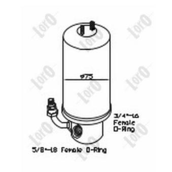 Filtre déshydratant, climatisation ABAKUS OEM 6X0820191