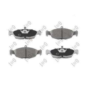 Jeu de 4 plaquettes de frein avant ABAKUS 231-01-084 pour OPEL VECTRA 1.6 i - 71cv