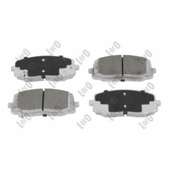 Jeu de 4 plaquettes de frein avant ABAKUS 231-01-139 pour HYUNDAI I10 1.0 - 69cv