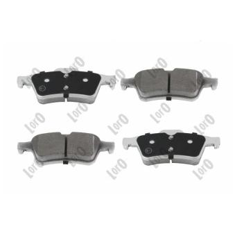 Jeu de 4 plaquettes de frein arrière ABAKUS 231-02-004 pour CHEVROLET CAMARO 2.2 DCI - 150cv