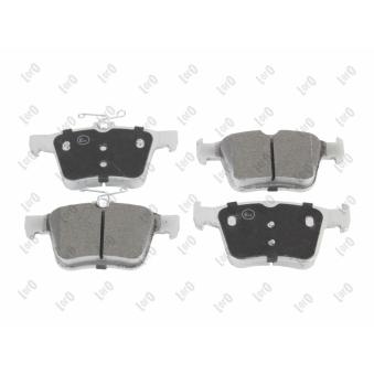 Jeu de 4 plaquettes de frein avant ABAKUS [231-02-166]