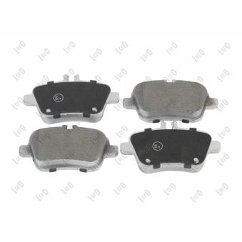 Jeu de 4 plaquettes de frein avant ABAKUS [231-02-187]