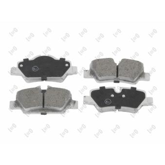 Jeu de 4 plaquettes de frein avant ABAKUS [231-02-190]