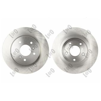 Jeu de 2 disques de frein avant ABAKUS [231-04-153-2]