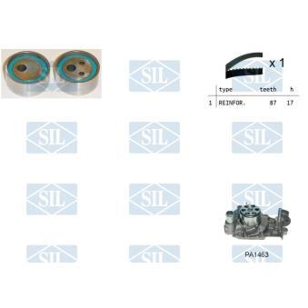Pompe à eau + kit de courroie de distribution Saleri SIL OEM 1307700QAD