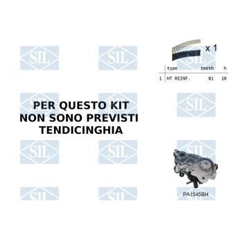 Pompe à eau + kit de courroie de distribution Saleri SIL [K1PA1545BH]