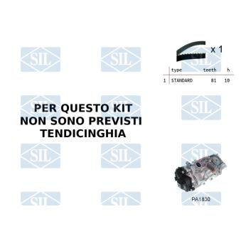 Pompe à eau + kit de courroie de distribution Saleri SIL [K1PA1830]