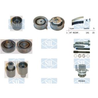 Pompe à eau + kit de courroie de distribution Saleri SIL OEM 03L109244K