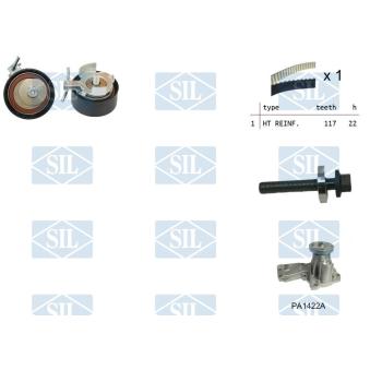 Pompe à eau + kit de courroie de distribution Saleri SIL [K3PA1422A]