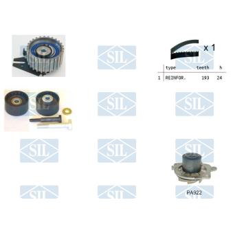 Pompe à eau + kit de courroie de distribution Saleri SIL OEM 93181966