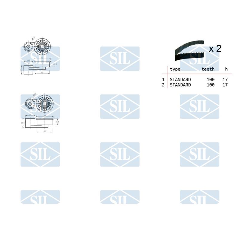 Kit de distribution Saleri SIL TK1027 - Visuel 1