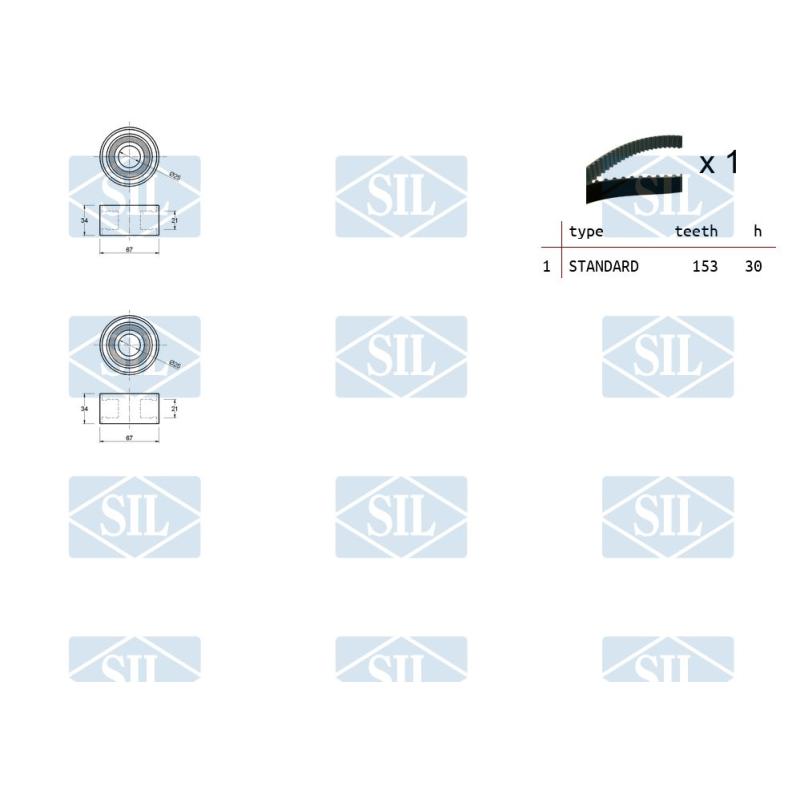 Kit de distribution Saleri SIL TK1049 - Visuel 1
