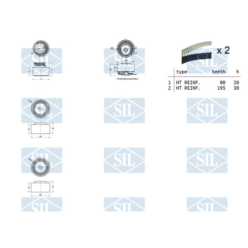 Kit de distribution Saleri SIL TK1397 - Visuel 1