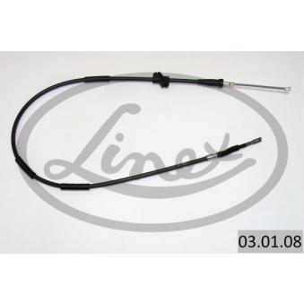 Tirette à câble, frein de stationnement LINEX 03.01.08 pour FIAT DUNA 1.6 TD - 80cv