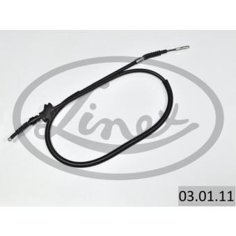 Tirette à câble, frein de stationnement LINEX OEM 893609722F