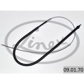 Tirette à câble, frein de stationnement LINEX 09.01.70 pour HONDA CRX 1.1 - 60cv