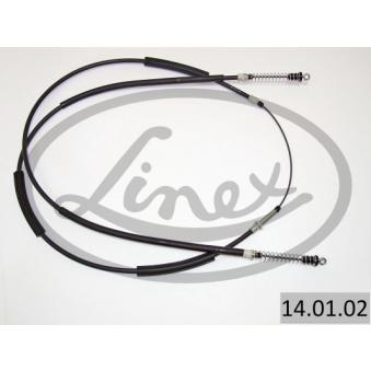 Tirette à câble, frein de stationnement LINEX 14.01.02 pour FIAT CINQUECENTO 0.9 i S - 40cv