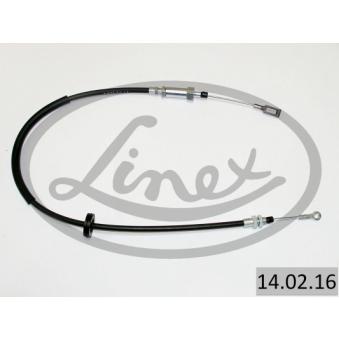 Tirette à câble, frein de stationnement LINEX 14.02.16 pour AUDI 90 2.0 - 110cv