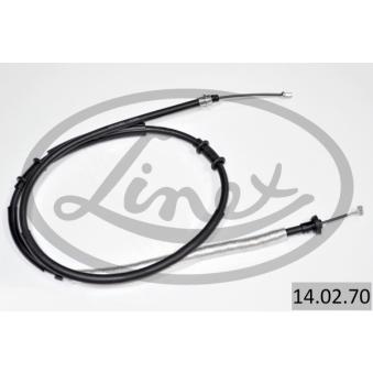 Tirette à câble, frein de stationnement LINEX 14.02.70 pour FIAT DUCATO 1.3 D Multijet - 95cv