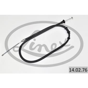 Tirette à câble, frein de stationnement LINEX 14.02.76 pour FIAT 500 0.9 - 86cv