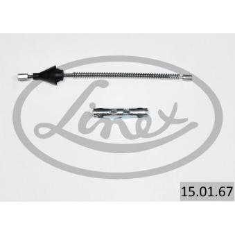 Tirette à câble, frein de stationnement LINEX 15.01.67 pour OPEL MERIVA 1.25 - 75cv