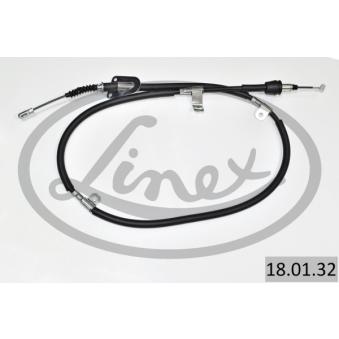 Tirette à câble, frein de stationnement LINEX 18.01.32 pour HYUNDAI IX35 2.0 - 163cv