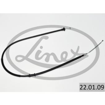 Tirette à câble, frein de stationnement LINEX 22.01.09 pour SKODA FABIA 1.3 Multijet - 90cv