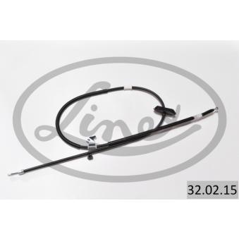 Tirette à câble, frein de stationnement LINEX 32.02.15 pour OPEL ZAFIRA 1.8 - 140cv