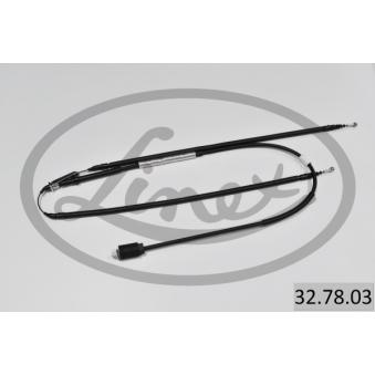 Tirette à câble, frein de stationnement LINEX 32.78.03 pour RENAULT LAGUNA 2.0 CDTI - 110cv