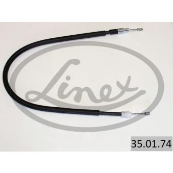 Tirette à câble, frein de stationnement LINEX 35.01.74 pour RENAULT SAFRANE 2.0 12V - 132cv