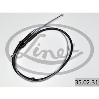 Tirette à câble, frein de stationnement LINEX 35.02.31 pour RENAULT KANGOO 1.6 - 87cv