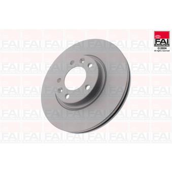 Jeu de 2 disques de frein arrière FAI AutoParts [BD163]