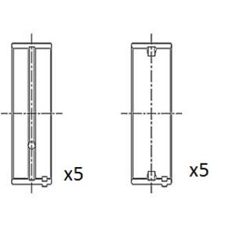 Coussinet de vilebrequin FAI AutoParts BM1004-STD