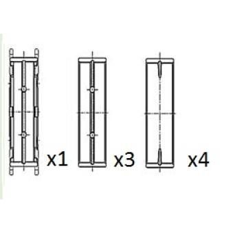 Coussinet de vilebrequin FAI AutoParts BM1012-025 Coussinet de vilebrequin FAI AutoParts BM1012-025