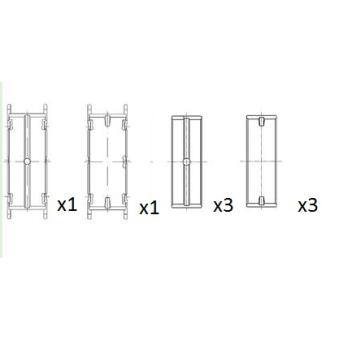 Coussinet de vilebrequin FAI AutoParts BM1013-025 Coussinet de vilebrequin FAI AutoParts BM1013-025