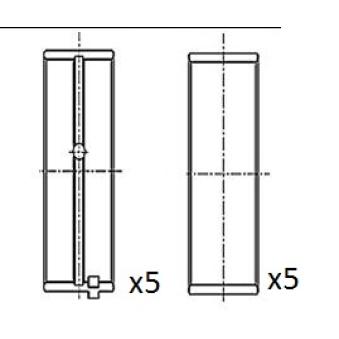 Coussinet de vilebrequin FAI AutoParts BM1023-STD